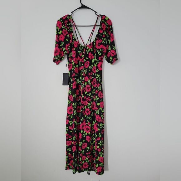 NWT 11 Honore Lauryn Floral Midi Dress - Picture 7 of 8